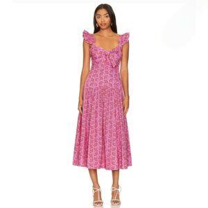 NWT Likely Sherry Orchid Multi A-Line Midi Dress